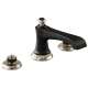 Widespread Lavatory Faucet Less Handles in Luxe Nickel/Matte Black Finish, 1.2gpm Flow Rate