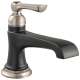 Single Handle Single Hole Lavatory Faucet in Luxe Nickel/Matte Black Finish, 1.2gpm Flow Rate