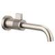 Single Handle Wall Mount Lavatory Faucet in Luxe Nickel Finish, 1.2gpm Flow Rate