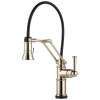 Single Handle Articulating Kitchen Faucet with SmartTouch Technology in Polished Nickel Finish