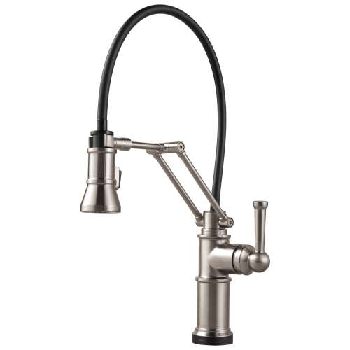 Single Handle Articulating Kitchen Faucet with SmartTouch Technology in Stainless Finish