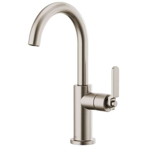 Litze Bar Faucet With Arc Spout And Industrial Handle