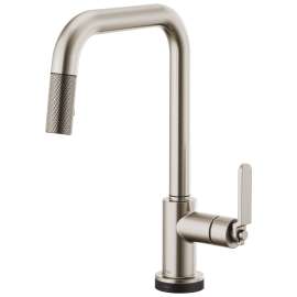 Litze SmartTouch Pull-Down Faucet With Square Spout And Industrial Handle