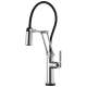 SmartTouch Articulating Faucet with Knurled Handle in Chrome Finish