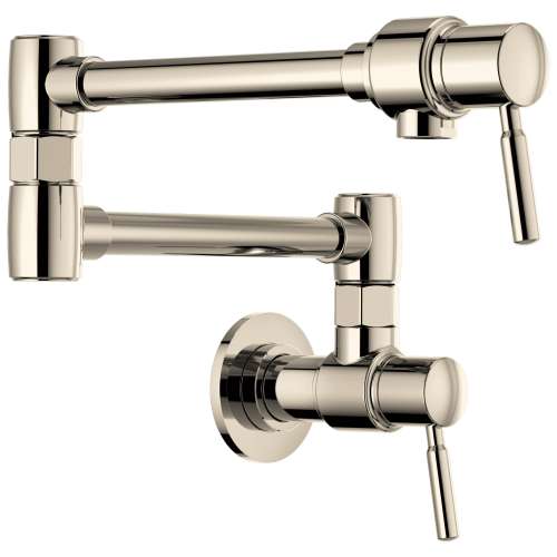 Wall Mount Pot Filler Faucet in Polished Nickel Finish