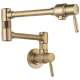 Wall Mount Pot Filler Faucet in Luxe Gold Finish