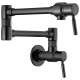 Wall Mount Pot Filler Faucet in Matte Black Finish