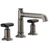 1.5 GPM Widespread Lavatory Faucet with Column Spout and without Handles in Luxe Steel Finish