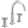 1.5 GPM Widespread Lavatory Faucet with Arc Spout and without Handles in Polished Chrome Finish