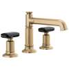 1.5 GPM Widespread Lavatory Faucet with Column Spout and without Handles in Luxe Gold Finish