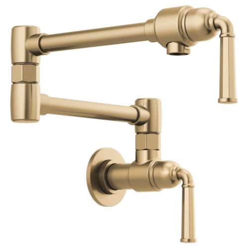 4 GPM Wall Mount Pot Filler in Luxe Gold Finish