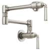 4 GPM Wall Mount Pot Filler in Stainless Finish