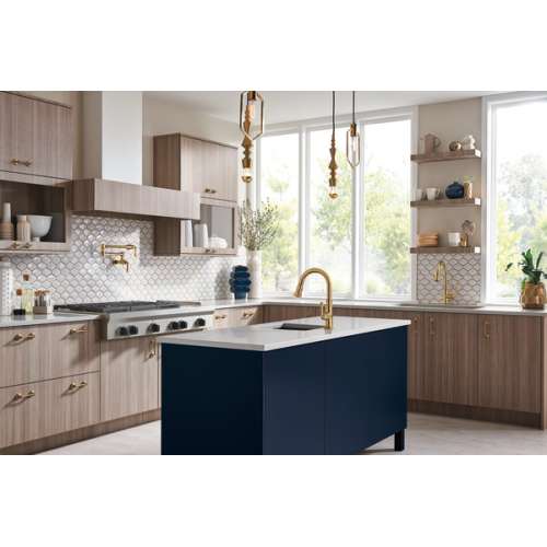 4 GPM Wall Mount Pot Filler in Polished Gold Finish