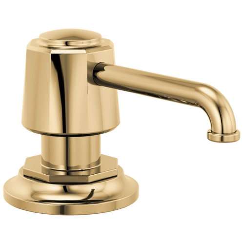 Rook RP100487PG Soap and Lotion Dispenser in Polished Gold