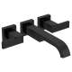 Two Less Handles Wall Mount Tub Filler in Matte Black