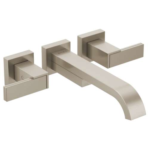 Two Less Handles Wall Mount Tub Filler in Brushed Nickel