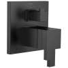 Tempassure Thermostatic Valve with Integrated 3-Function Diverter Trim in Matte Black
