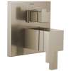 Tempassure Thermostatic Valve with Integrated 3-Function Diverter Trim in Brushed Nickel