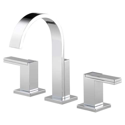 65380LF Widespread Bathroom Faucet with Lever Handles in Polished Chrome