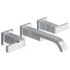 65880LF Wall Mount Bathroom Faucet with Lever Handles in Polished Chrome