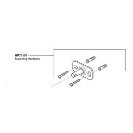 Odin RP73156 Replacement Mounting Hardware in Polished Chrome