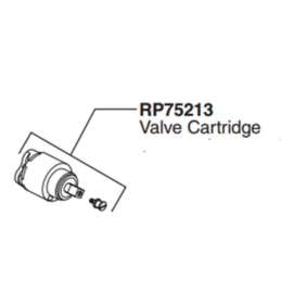 Replacement Valve Cartridge in Polished Chrome