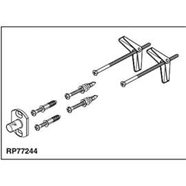 Replacement Mounting Hardware in Polished Chrome