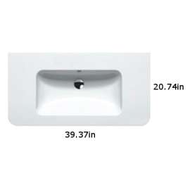 Up 100 Washbasin in White