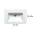 Up 80 Washbasin in White