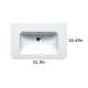 Up 80 Washbasin in White