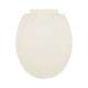 Plastic Round Slow-Close Toilet Seat in Biscuit/Linen