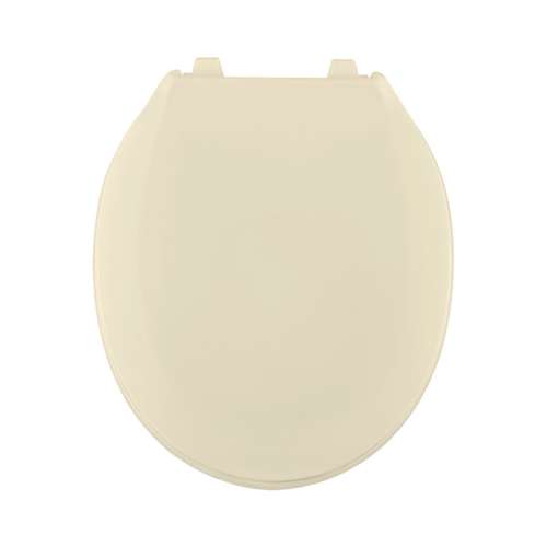 Plastic Round Toilet Seat in Bone