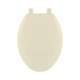 Plastic Elongated Toilet Seat in Bone