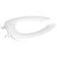 630-001 Plastic Elongated Toilet Seat in White
