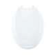 Plastic Elongated Toilet Seat in Crane White
