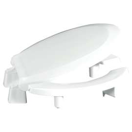 3L460STS-001 Plastic Round Toilet Seat in White