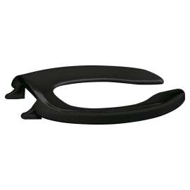 500STSCCSS-407 Plastic Elongated Toilet Seat in Black