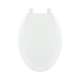 1600-001 Plastic Elongated Toilet Seat in White