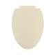 Plastic Elongated Slow-Close Toilet Seat in Bone