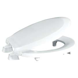 HL440STS-001 Plastic Round Toilet Seat in White