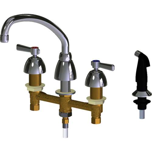 Deck-Mounted Manual Sink Faucet with 8