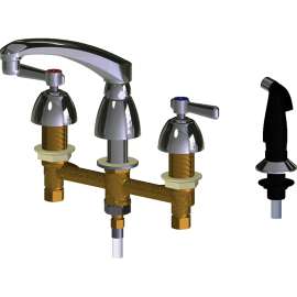 Deck-Mounted Manual Sink Faucet with 8