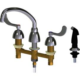 Deck-Mounted Manual Sink Faucet with 8