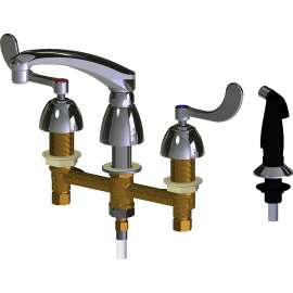 200-AL8E35-317ABCP Deck-Mounted Manual Sink Faucet with 8