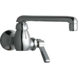 332-E35ABCP Wall-Mounted Pot Filler with 6" Swing Spout and Single Lever Handle