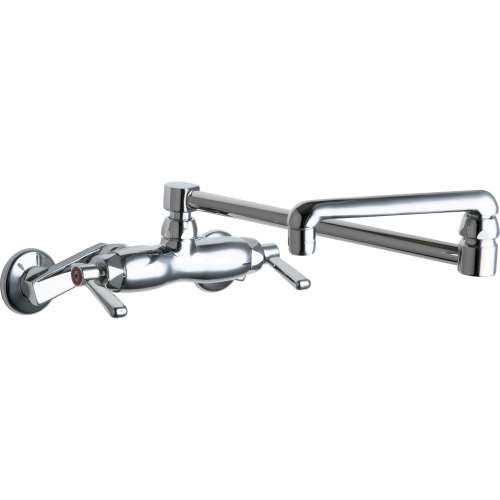 445-DJ18E35ABCP 1.5 GPM Pot Filler Faucet with Lever Handles and 17.7
