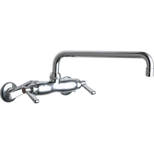 445-L12E35ABCP 1.5 GPM Pot Filler Faucet with Lever Handles and 12