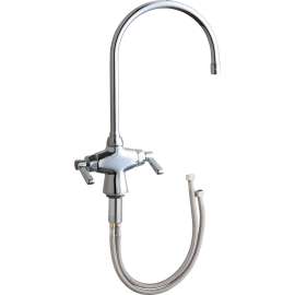 50-GN8AE35ABCP Single Hole, Deck Mounted Manual Ecast Sink Faucet with 8