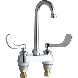 Deck-Mounted Manual Ecast Sink Faucet with 4