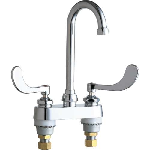 Deck-Mounted Manual Ecast Sink Faucet with 4